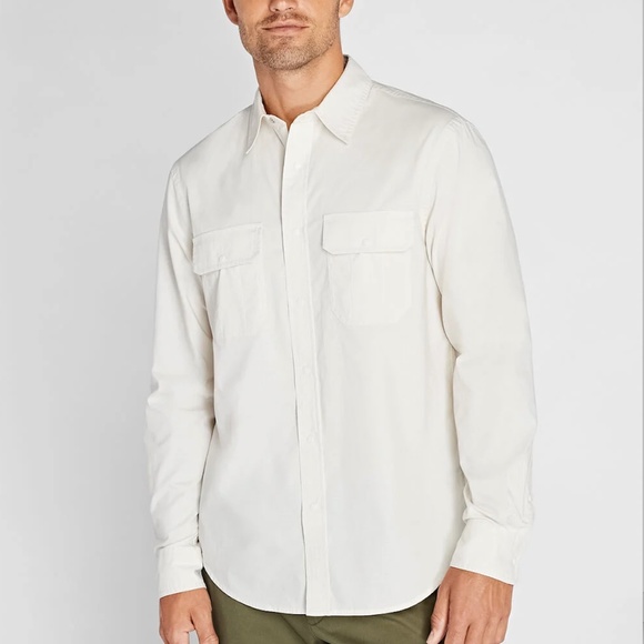 Soft Ripstop Long Sleeve Shirt - Brand New - NEVER WORN - White Onyx